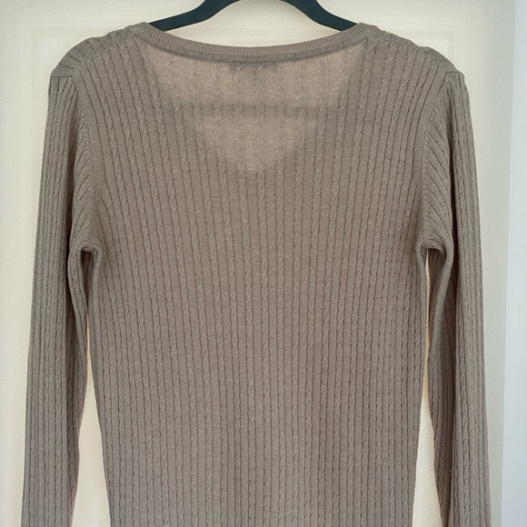 Perfect for spring, light cotton Mavi beige sweater - Picture 3 of 5